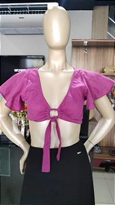 BLUSA TECIDO NO NA FRENTE ROSA  OH BOY