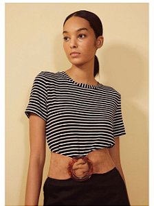 BLUSA LISTRADA  BLACK WHITE COLCCI