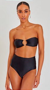 BIQUINI BANDEAU ARGOLA PRETO