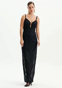 VESTIDO LONGO DE ALCA