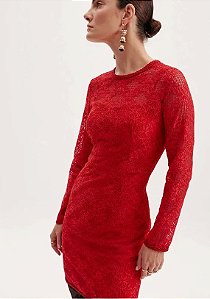 VESTIDO MANGA LONGA SUPER MIDI