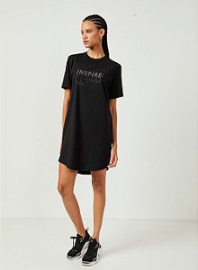 VESTIDO ESTAMPADO COM APLICACAO COLCCI