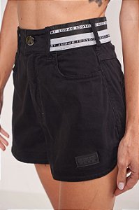 SHORT SARJA DUNNAH  PRETO COLCCI