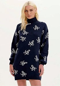 VESTIDO TRICOT GOLA ALTA LANÇA PERFUME
