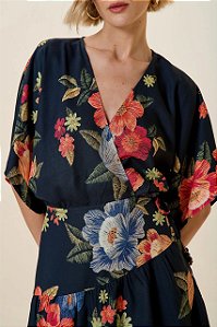 VESTIDO EST TAPECARIA FLORAL MY PLACE