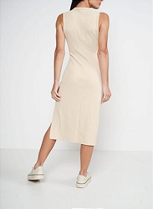 VESTIDO JACQUARD  BEGE COLCCI