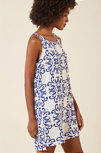 VESTIDO CARIBE ESTAMPADO EST AZULEJOS MY PLACE