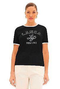 T-SHIRT CURTA ESTAMPA LANÇA PERFUME
