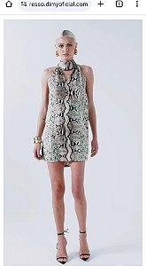 VESTIDO ACETINADO COM AMARRACAO DIMY