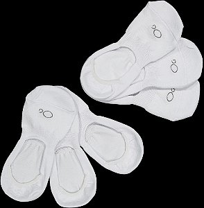 KIT 3 MEIAS OGOCHI INVISIVEIS BRANCA