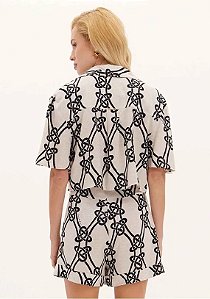 CAMISA MANGA CURTA ESTAMPADA LANÇA PERFUME