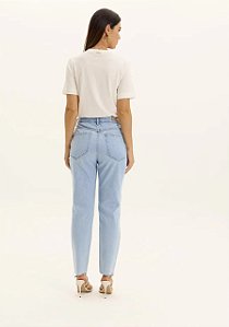 CALCA JEANS LUNA MOM SUPER HIGH DENIN ESCURO LP