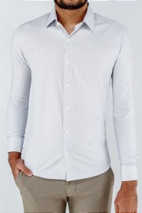 CAMISA ML CASUAL SLIM LISTRADA OGOCHI