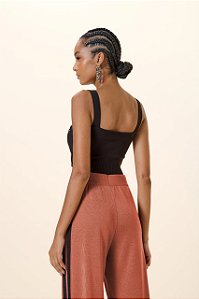 CROPPED DCT BORDADO TRICOT PRETO 4348401 MY PLACE