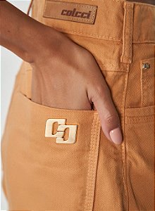 SHORT SARJA JOANA  LARANJA RUSSET COLCCI