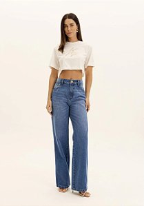 CALCA JEANS FULL LENGTH HIGH LANÇA PERFUME