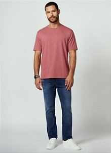 TSHIRT MC DC MELANGE COLOR VERMELHO DUDALINA