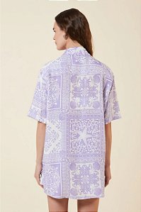CAMISA MG CURTA ESTAMPAD EST AZULEJO MY PLACE