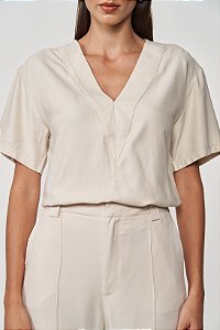 BLUSA COLCCI  BEGE TAUPE