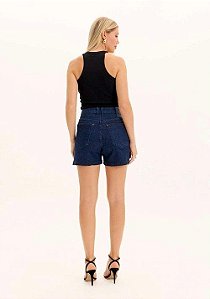 SHORT JEANS COMFORT BOTÕES LANÇA PERFUME