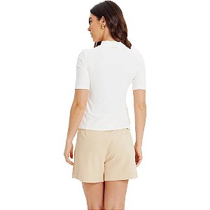 BLUSA CANELADA ABERTURA FRENTE LANÇA PERFUME