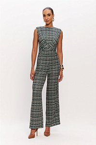 MACACAO ESTAMPADO TWEED VERDE DIMY