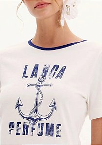 T-SHIRT BABY LOOK MANGA CURTA LANÇA PERFUME