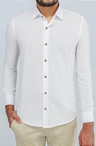 CAMISA ML CASUAL SLIM FLAME BRANCO OGOCHI