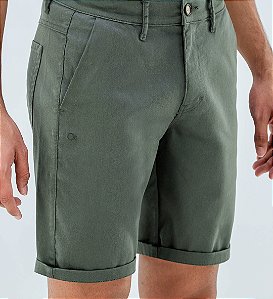 BERMUDA ESSENCIAL COLOR BOLSO VERDE OGOCHI