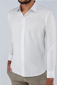 CAMISA ML CASUAL SLIM MAQ.  BRANCO OGOCHI
