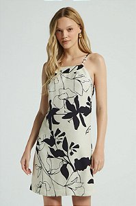 VESTIDO RECORTE CURTO RIVIERA DAS FLORES MY PLACE