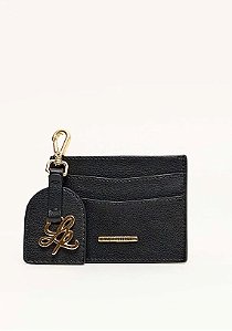 KIT PORTA CARTAO E CHAVEIRO LP PRETO