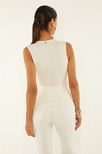 BLUSA DEGAGE EM MALHA DE VISCOSE DIMY