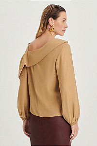 BLUSA  M/L  BEGE AVEIA -DIMY