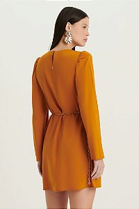 VESTIDO M/ LONGA CURTO COM FAIXA - DIMY