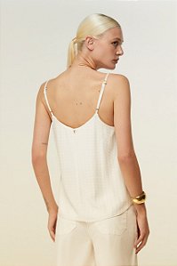 BLUSA ALCA COM PONTEIRAS MADRE PEROLA DIMY