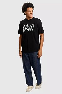 CAMISETA REGULAR METAL SIGNATURE PRETO BAW