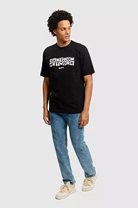 CAMISETA REGULAR CREW BAW X CARTOON PRETO