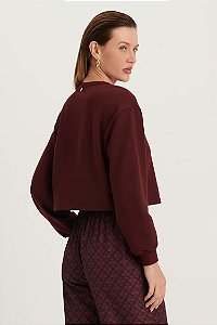BLUSA FEMININA CURTA DE MOLETOM - DIMY