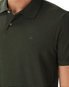 POLO MC ESSENCIAL SLIM PIQUET - VERDE OGOCHI