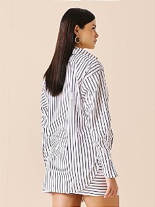CAMISA GOLA MARINHEIRO LISTRADA AZUL / OFF DIMY
