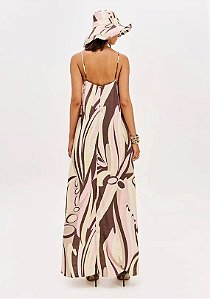 VESTIDO SUPER MIDI ESTAMPADO LANÇA PERFUME