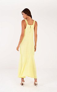 VESTIDO COM MACRAME NAS ALCAS PRETO VES27094 P