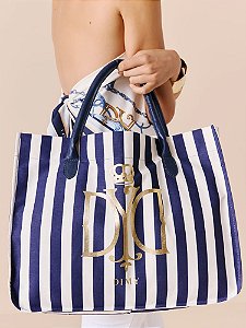 BOLSA FEMININA LISTRAS AZUL MIDNIGH DIMY