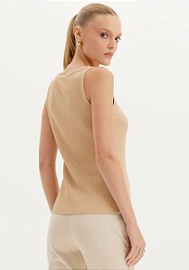 BLUSA CANELADA SEM MANGAS  LP