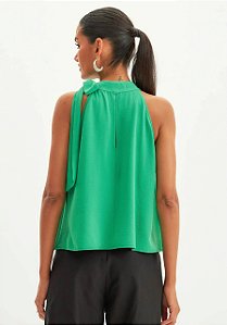 BLUSA SEM MANGA COM AMARRACAO LANÇA PERFUME