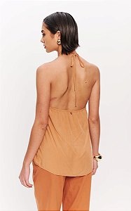 BLUSA FRENTE UNICA COM BORDADO DIMY