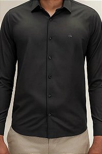 CAMISA ML ESSENCIAL SLIM PRETO OGOCHI 1521172