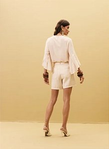 BLUSA FEMININA COM DETALHES - DE VISCOSE DIMY