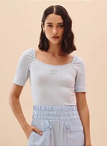 BLUSA CANELADA - AZUL CYBER DIMY
